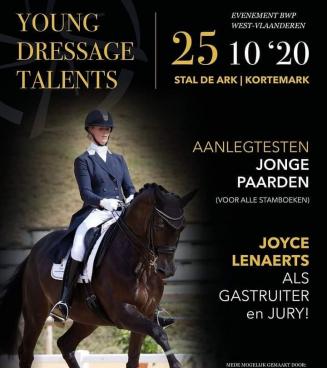 Aanlegtest jonge dressuurpaarden, West-Vlaanderen YOUNG DRESSAGE TALENTS