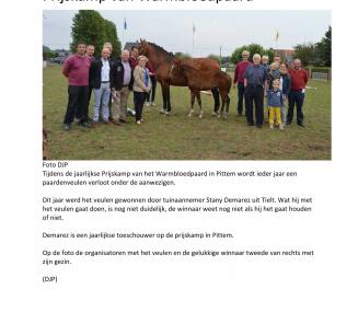 Enkele winaars van het veulen.... Enkele winaars van het veulen....